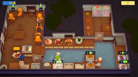 This contains a gameplay image of the game: Screenshot of 7 - PlateUp!