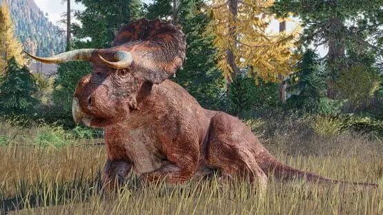 This contains a gameplay image of the game: Screenshot of Jurassic World Evolution 2