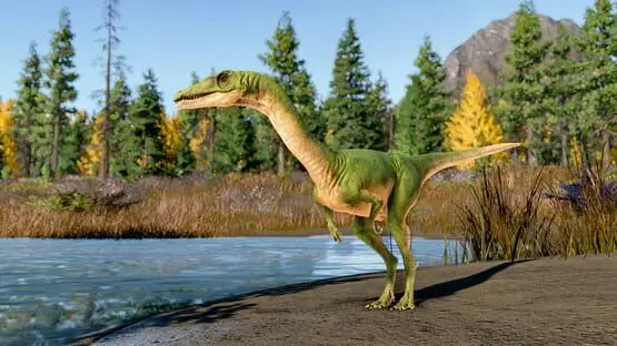 This contains a gameplay image of the game: Screenshot of Jurassic World Evolution 2