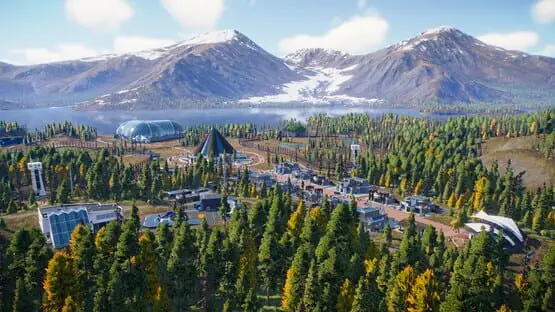 This contains a gameplay image of the game: Screenshot of Jurassic World Evolution 2