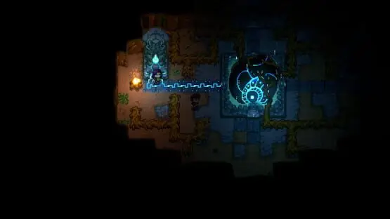 This contains a gameplay image of the game: Screenshot of Core Keeper