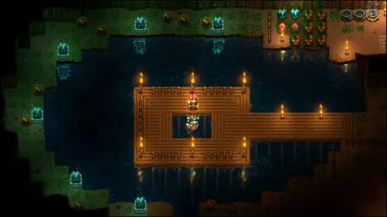 This contains a gameplay image of the game: Screenshot of Core Keeper