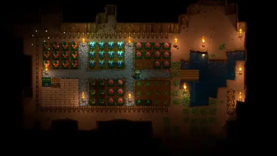 This contains a gameplay image of the game: Screenshot of Core Keeper
