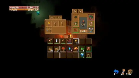 This contains a gameplay image of the game: Screenshot of Core Keeper