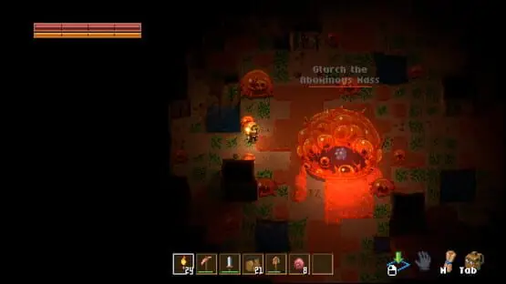 This contains a gameplay image of the game: Screenshot of Core Keeper