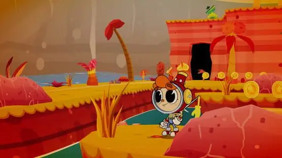 This contains a gameplay image of the game: Screenshot of Rainbow Billy: The Curse of the Leviathan