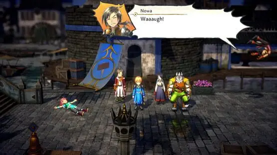This contains a gameplay image of the game: Screenshot of Eiyuden Chronicle: Hundred Heroes