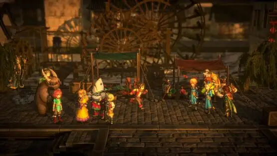 This contains a gameplay image of the game: Screenshot of Eiyuden Chronicle: Hundred Heroes