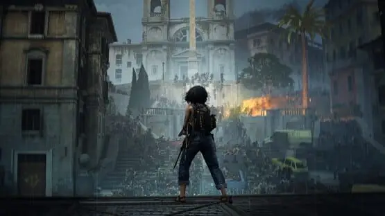 This contains a gameplay image of the game: Screenshot of World War Z: Aftermath