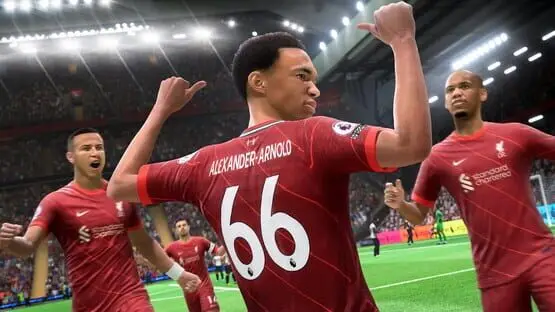 Esto contiene una imagen de juego de: Captura de pantalla de FIFA 22