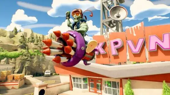 This contains a gameplay image of the game: Screenshot of Plants vs. Zombies: Battle for Neighborville - Deluxe Edition