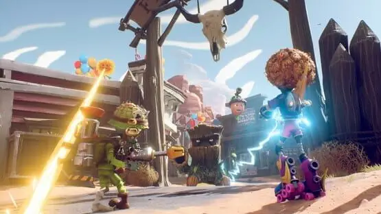 This contains a gameplay image of the game: Screenshot of Plants vs. Zombies: Battle for Neighborville - Deluxe Edition