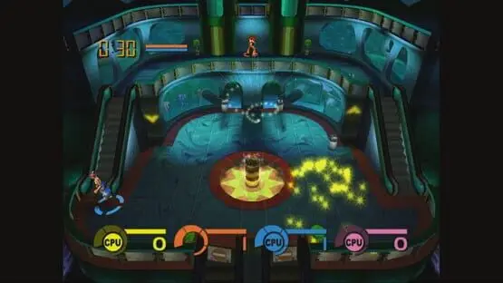 This contains a gameplay image of the game: Screenshot of Fuzion Frenzy