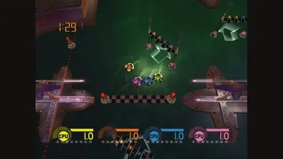 This contains a gameplay image of the game: Screenshot of Fuzion Frenzy