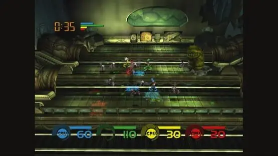 This contains a gameplay image of the game: Screenshot of Fuzion Frenzy