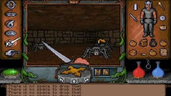 Hier ist ein Gameplay-Bild des Spiels:Screenshot von Ultima Underworld 1+2