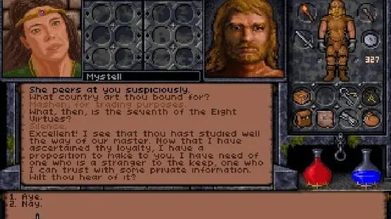 Hier ist ein Gameplay-Bild des Spiels:Screenshot von Ultima Underworld 1+2