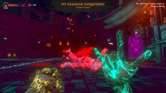 Esto contiene una imagen de juego de: Captura de pantalla de Into the Pit