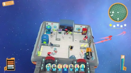 This contains a gameplay image of the game: Screenshot of Spacelines from the Far Out