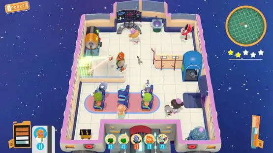 This contains a gameplay image of the game: Screenshot of Spacelines from the Far Out