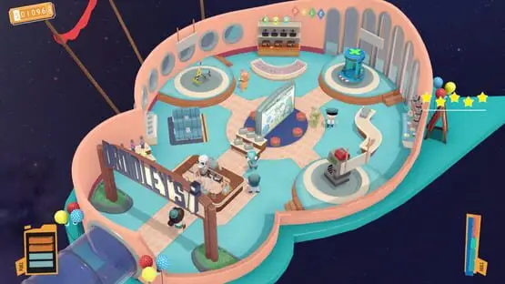 This contains a gameplay image of the game: Screenshot of Spacelines from the Far Out