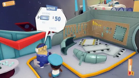 This contains a gameplay image of the game: Screenshot of Spacelines from the Far Out