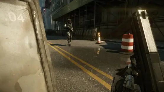 This contains a gameplay image of the game: Screenshot of Crysis 2 Remastered