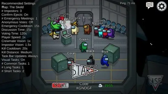 Esto contiene una imagen de juego de: Captura de pantalla de Among Us
