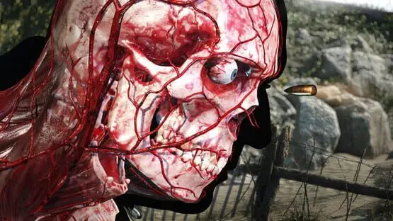 Isso contém uma imagem de jogabilidade do jogo:Captura de tela de Sniper Elite 5