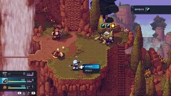 This contains a gameplay image of the game: Screenshot of Sea of Stars