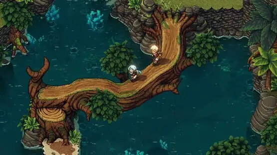This contains a gameplay image of the game: Screenshot of Sea of Stars