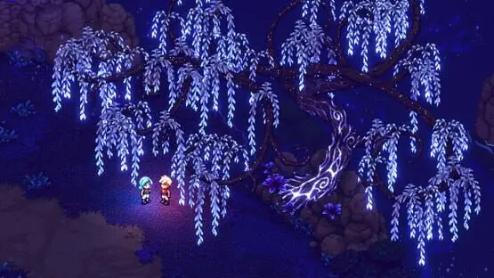 This contains a gameplay image of the game: Screenshot of Sea of Stars
