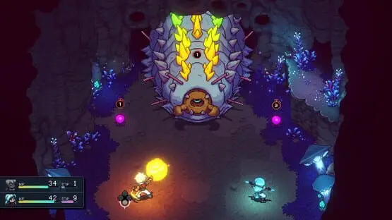 This contains a gameplay image of the game: Screenshot of Sea of Stars
