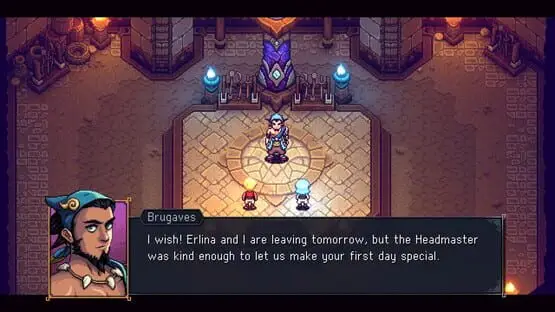 This contains a gameplay image of the game: Screenshot of Sea of Stars