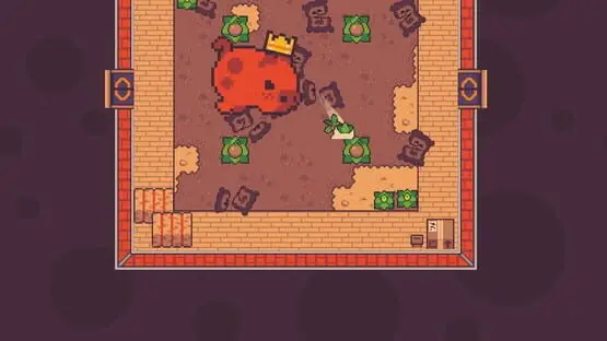 Esto contiene una imagen de juego de: Captura de pantalla de Turnip Boy Commits Tax Evasion