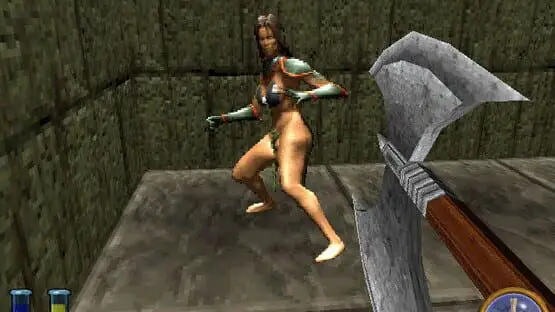 This contains a gameplay image of the game: Screenshot of An Elder Scrolls Legend: Battlespire