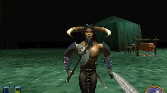 This contains a gameplay image of the game: Screenshot of An Elder Scrolls Legend: Battlespire