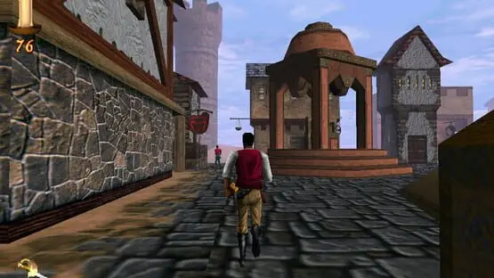 This contains a gameplay image of the game: Screenshot of The Elder Scrolls Adventures: Redguard