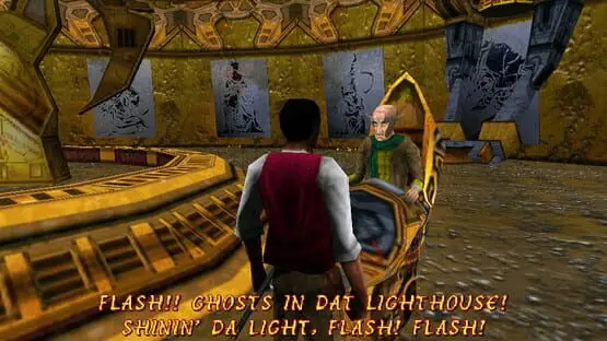 This contains a gameplay image of the game: Screenshot of The Elder Scrolls Adventures: Redguard