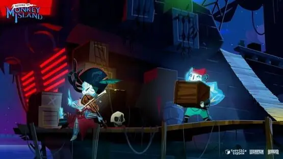 Esto contiene una imagen de juego de: Captura de pantalla de Return to Monkey Island