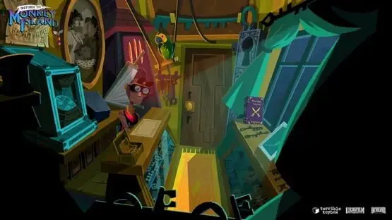 Esto contiene una imagen de juego de: Captura de pantalla de Return to Monkey Island