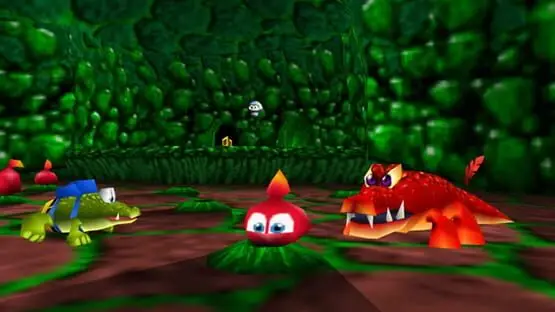 This contains a gameplay image of the game: Screenshot of Banjo-Kazooie