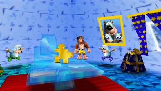 This contains a gameplay image of the game: Screenshot of Banjo-Kazooie