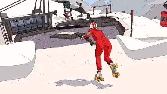 This contains a gameplay image of the game: Screenshot of Rollerdrome