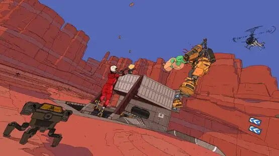 This contains a gameplay image of the game: Screenshot of Rollerdrome