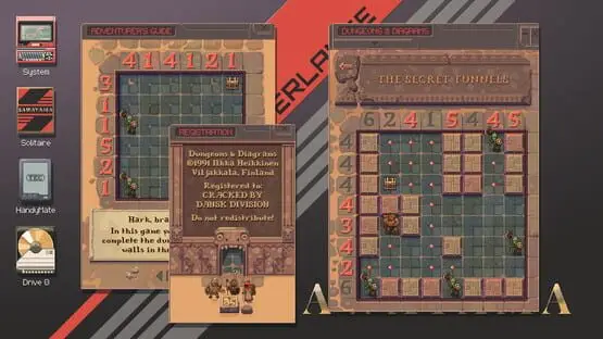 Isso contém uma imagem de jogabilidade do jogo:Captura de tela de Last Call BBS