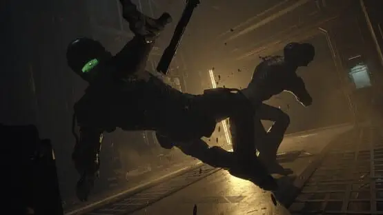 This contains a gameplay image of the game: Screenshot of The Callisto Protocol