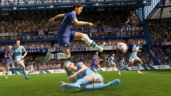 This contains a gameplay image of the game: Screenshot of FIFA 23
