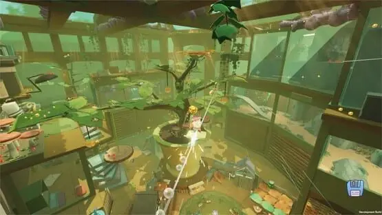 This contains a gameplay image of the game: Screenshot of 11 - Tinykin