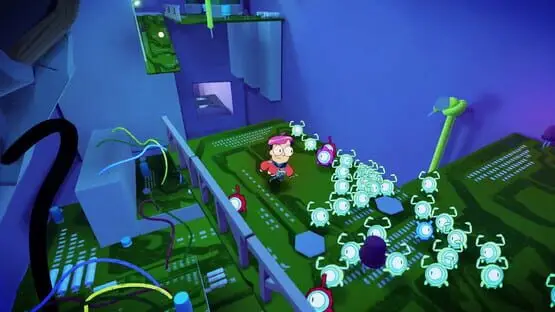 This contains a gameplay image of the game: Screenshot of 6 - Tinykin